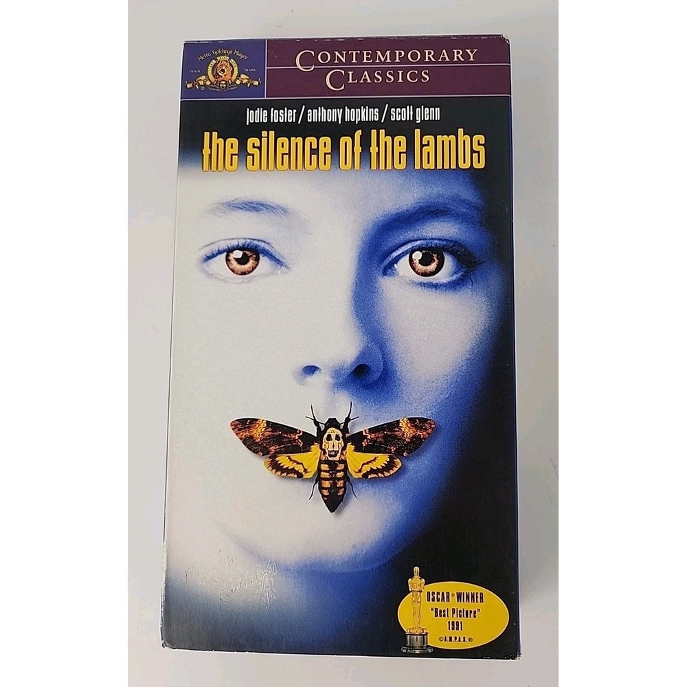 The Silence of the Lambs VHS 1991 Thriller Anthony Hopkins Jodie Foster Vintage